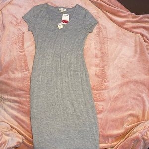 Grey fitted sundress